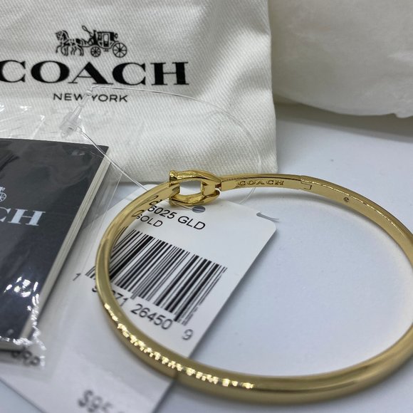 NWT Coach Signature Hook Bangle - Picture 4 of 8